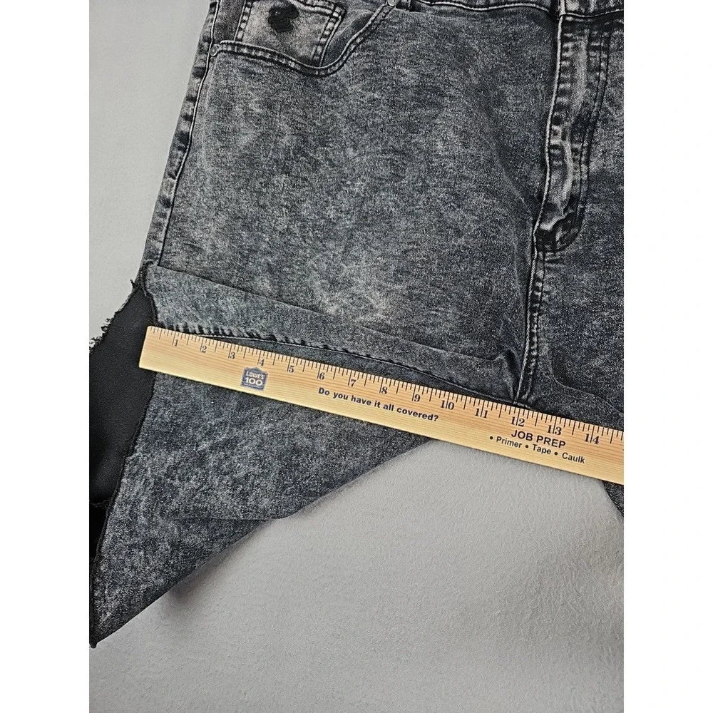 Rocawear Jean Shorts Men's 48 Distressed Black Cut Off Baggy Denim Y2K Grunge